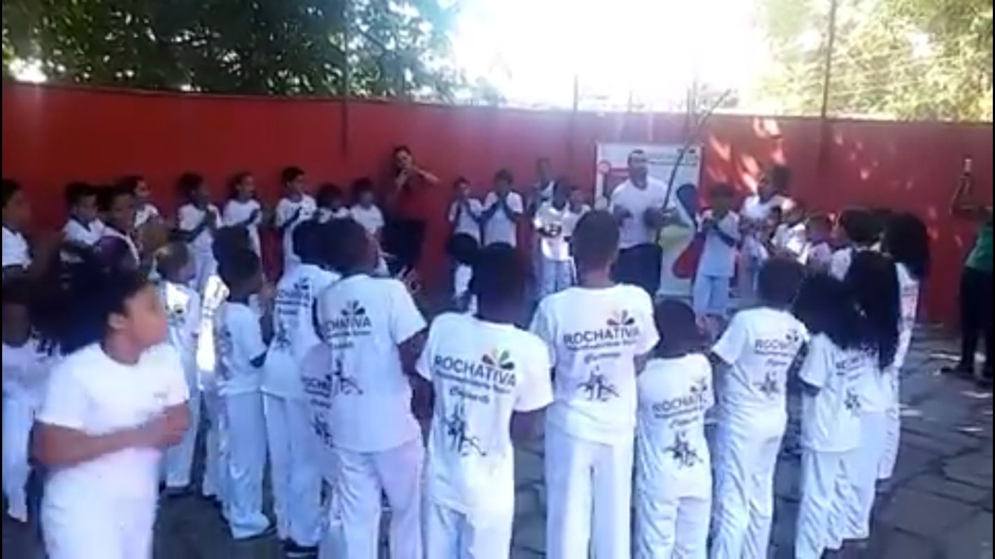 RODA DE CAPOEIRA DO PROJETO CAPOARTE